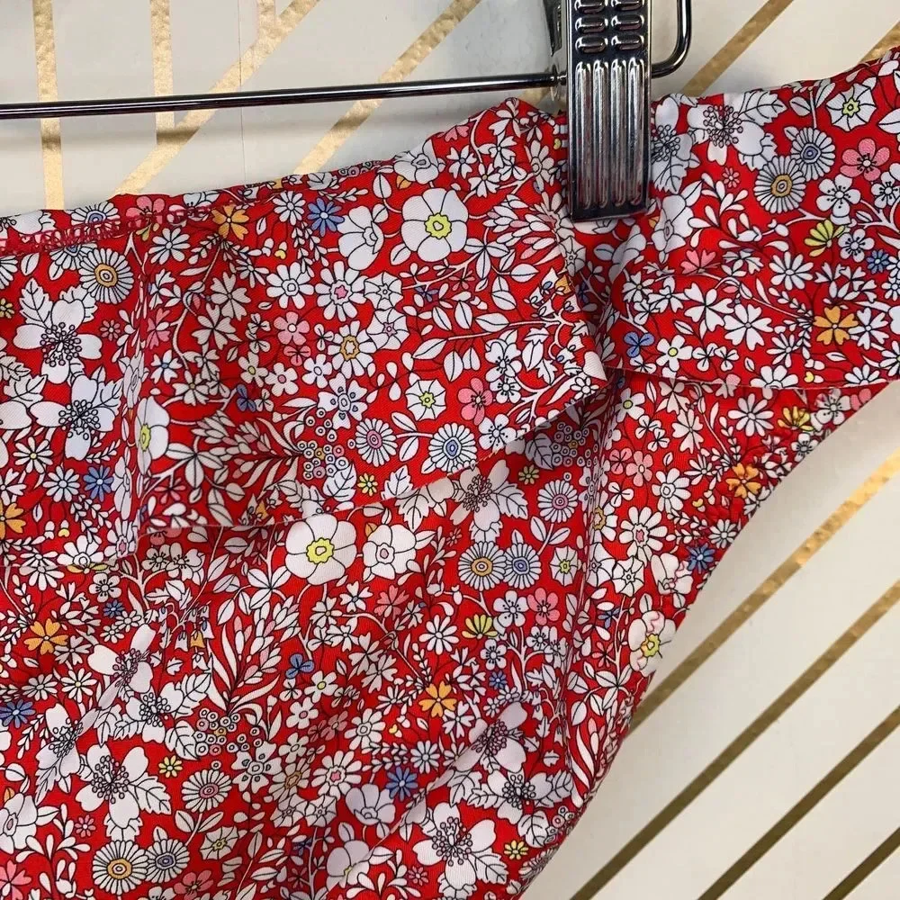 J. Crew Ruffle Surf Hipster Bikini‎ Liberty Floral